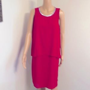 MSK sleeveless Dress with attached top size:10